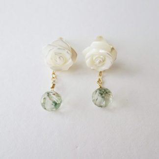 Shell&Green amethyst earrings3