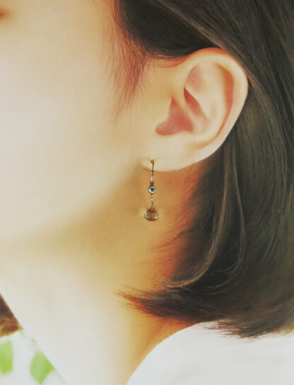 Green amethyst earrings