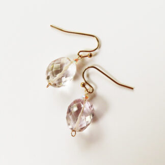 Lavender amethyst earrings